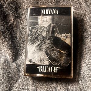NIRVANA 1989 Subpop Bleach Cassette Tape - Black and White great condition